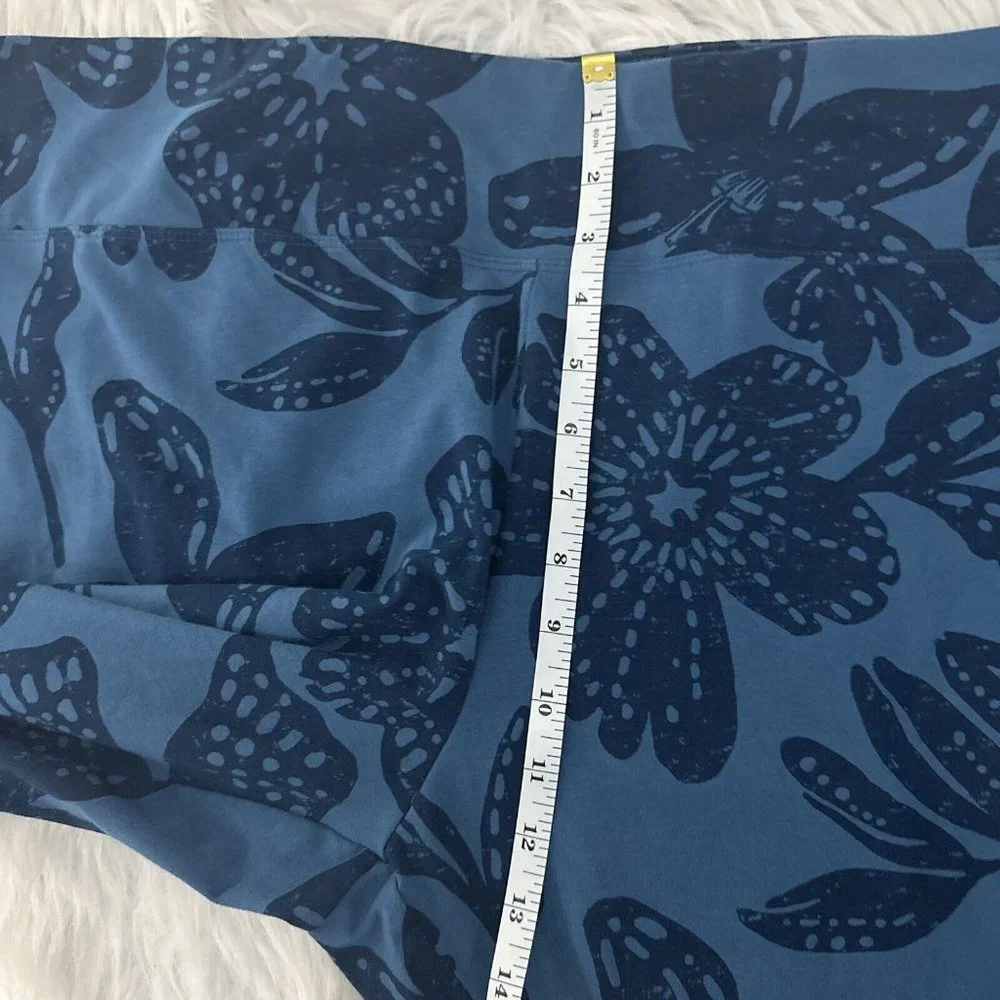 Sonoma Womens Cropped Leggings 3X Floral Oeko-Tex Comfort Stretch - Picture 8 of 12